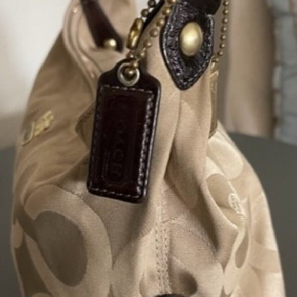 Coach Madison Op Art Satin Shoulder Bag 14337 - Picture 2 of 7